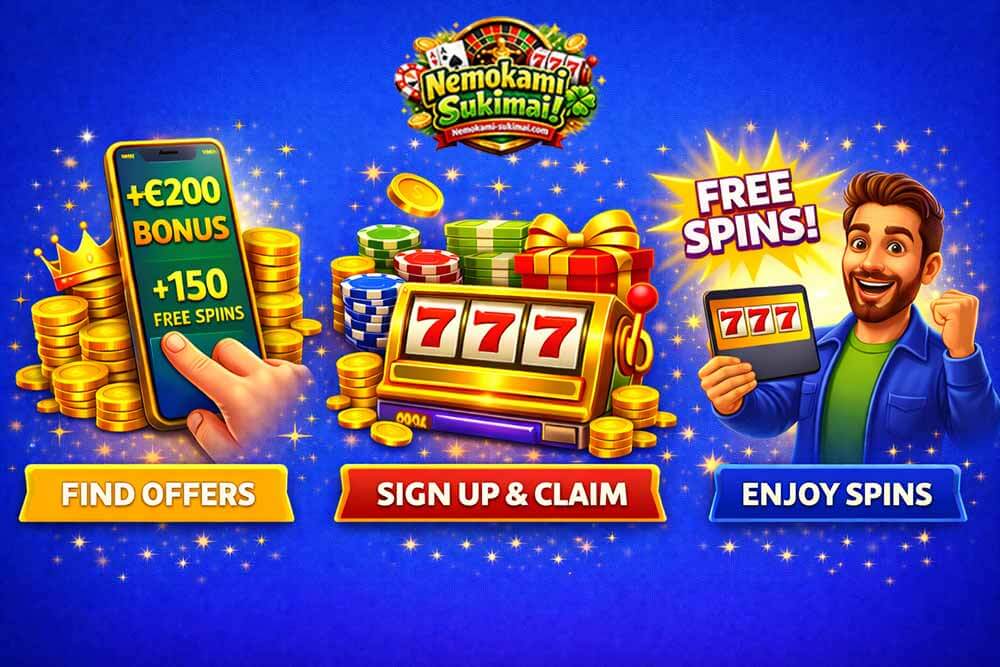 Nurodyti trys žingsniai, kaip gauti nemokamų sukimų