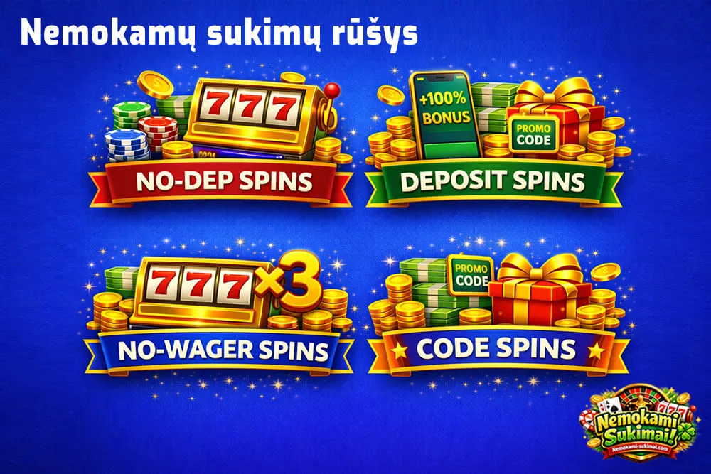 Keturios nemokamų sukimų rūšys