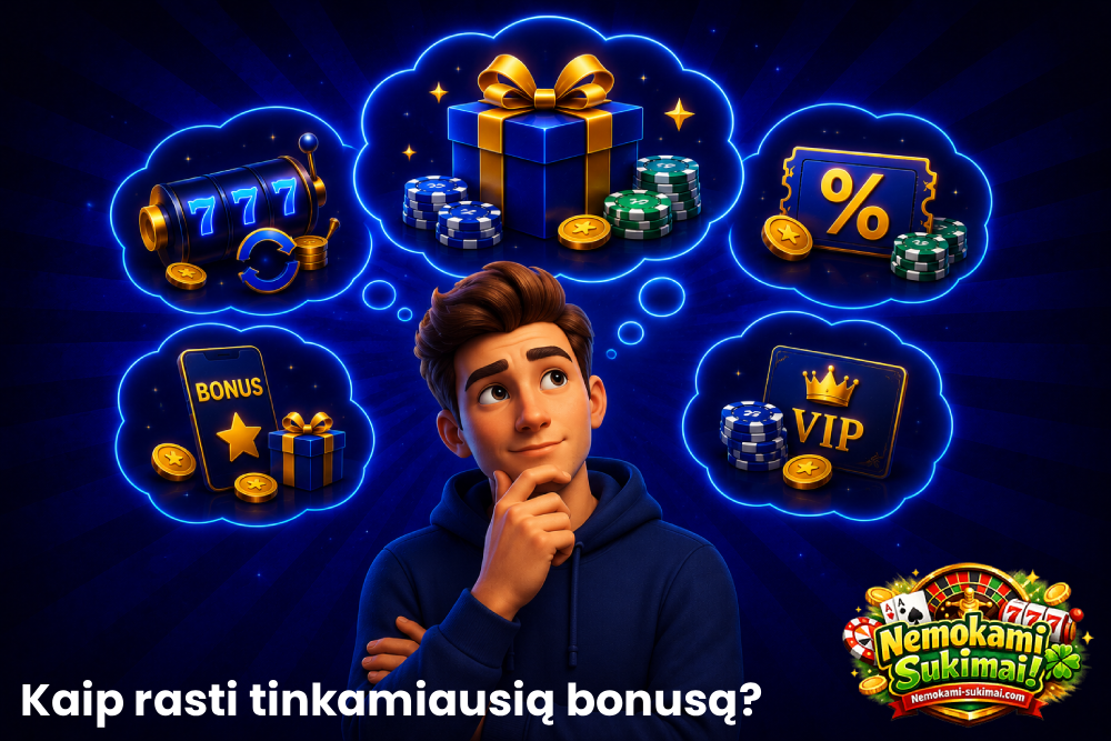 Lošėjas renkasi kazino bonusus