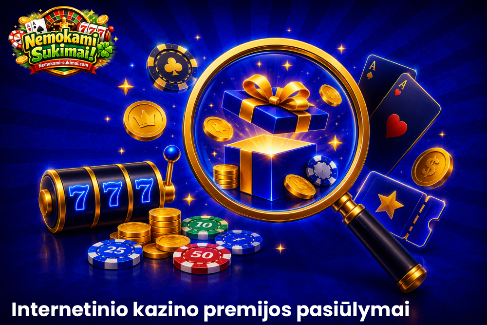 Kazino premijos po padidinamuoju stiklu